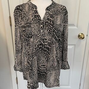 COCOMO PETITE SNAKE PRINT TOP SZ XL